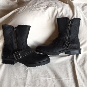 Clark’s moto booties